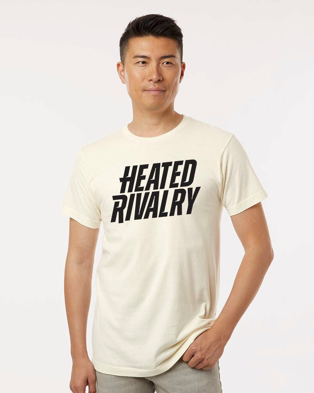 Heated Rivalry Official Logo Tee - Natural