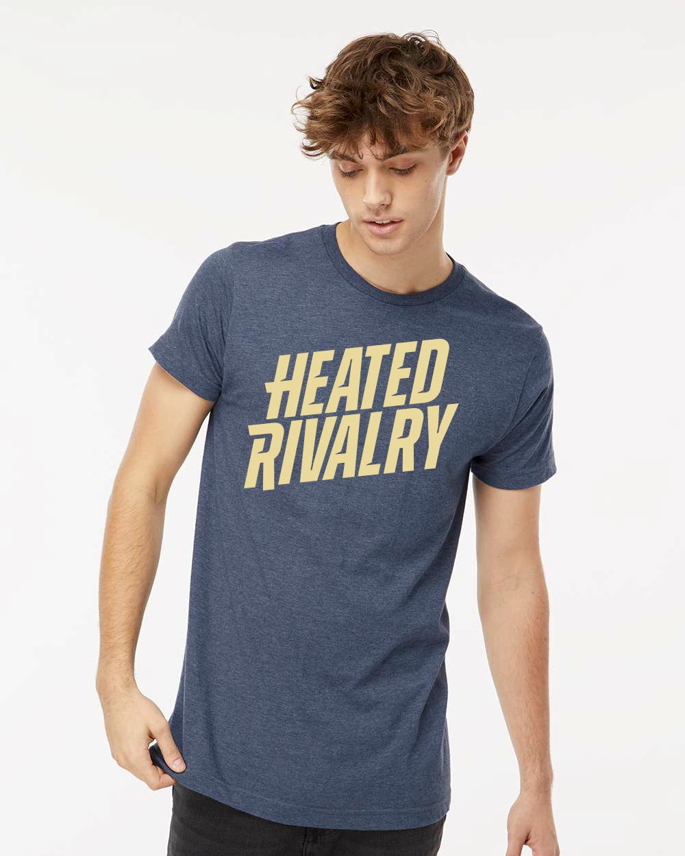 Heated Rivalry Official Logo Tee - Navy