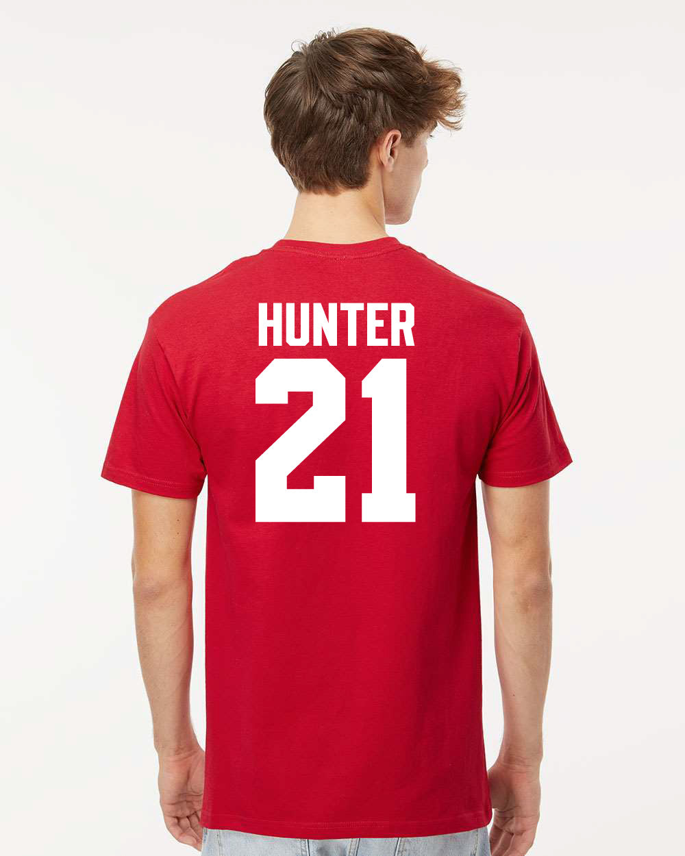 Scott Hunter #21 – New York Admirals Tee (Deep Red)